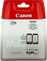 Cartuchos Canon 545 546 originales y compatibles