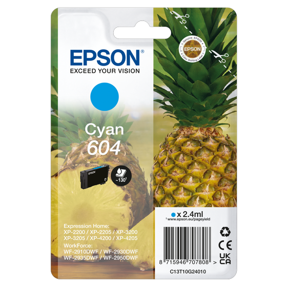 Cartucho Epson 604 Cian