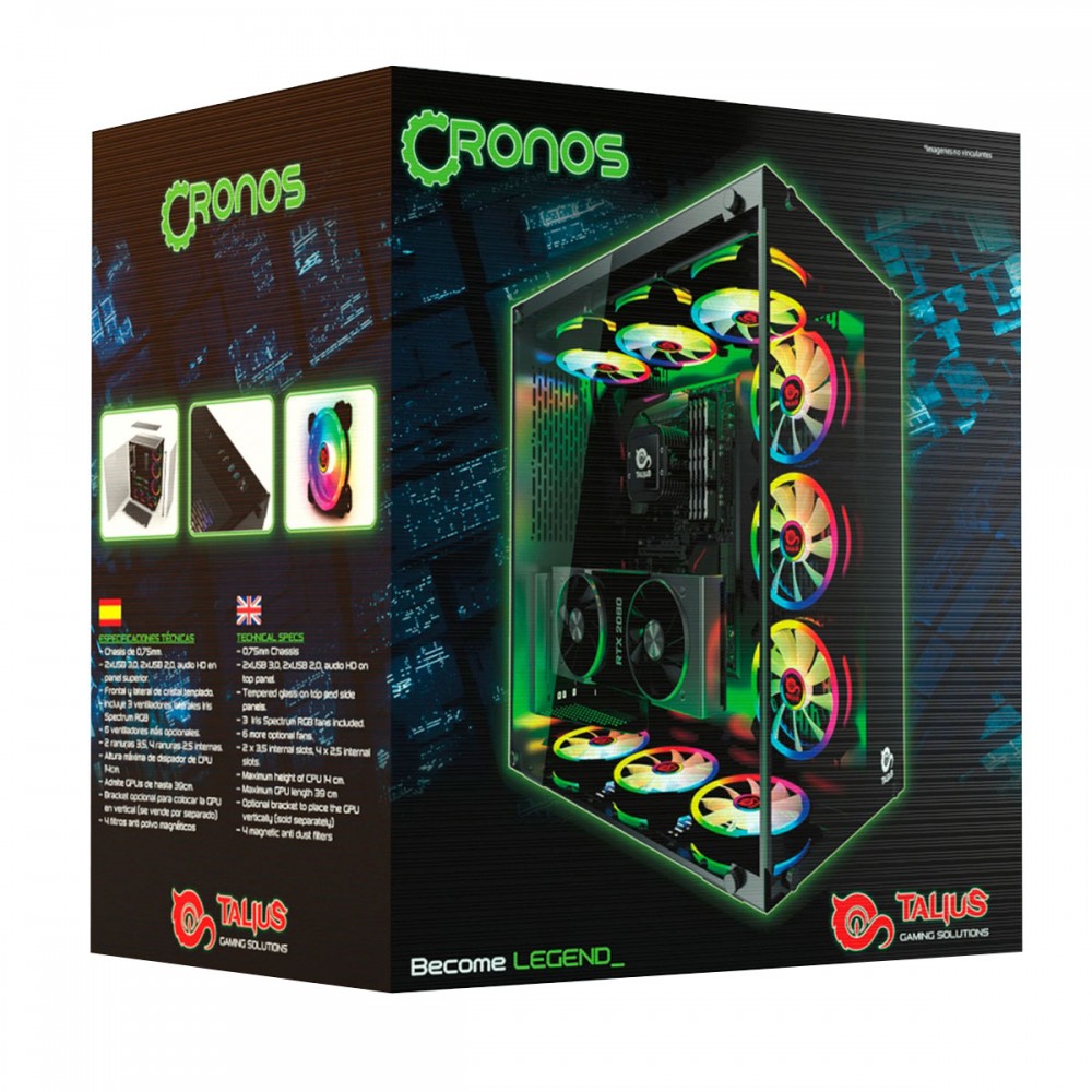Caja ATX Cronos Black
