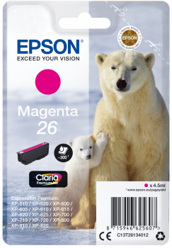 Cartucho original Epson 26 magenta