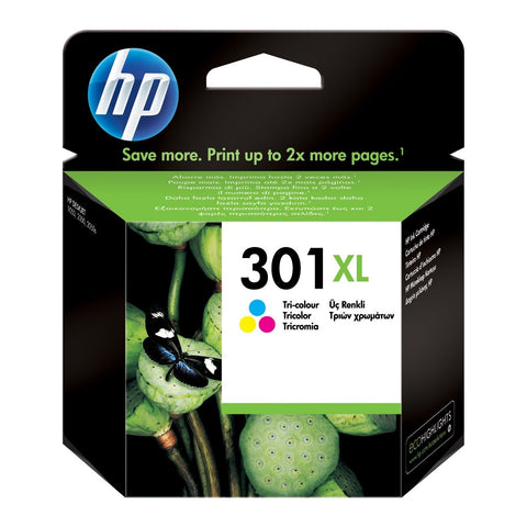 Cartucho de tinta original HP 301XL yricolor