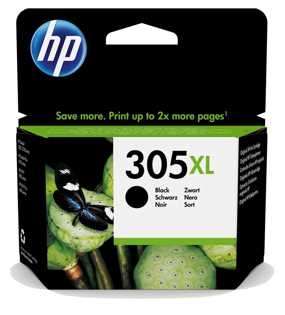 Cartucho de tinta original HP 305XL negro