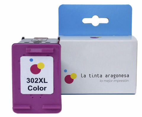 Cartucho compatible HP 302 XL color