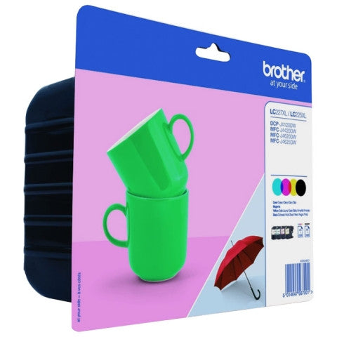 Pack ahorro de tinta original Brother LC227/LC225 4 colores