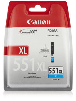 Cartucho Canon 551XL cian