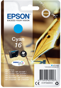 Cartucho original Epson 16 cian