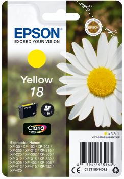 Cartucho original Epson 18 amarillo