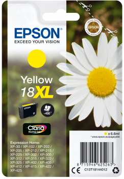 Cartucho original Epson 18XL amarillo