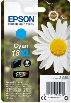 Cartucho original Epson 18XL cian