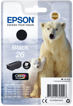 Cartucho original Epson 26 negro