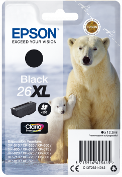 Cartucho original Epson 26XL negro