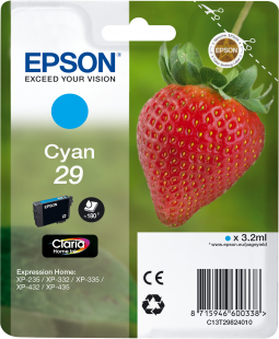 Cartucho original Epson 29 cian