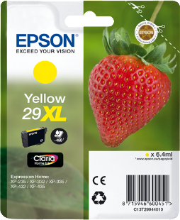 Cartucho original Epson 29XL amarillo