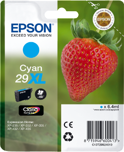 Cartucho original Epson 29XL cian