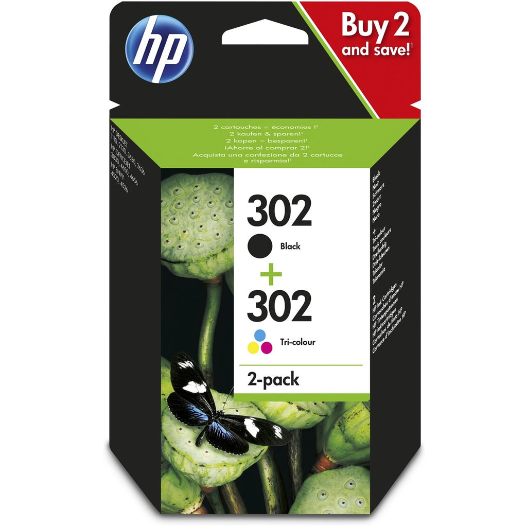 Pack de cartuchos de tinta originales HP 302