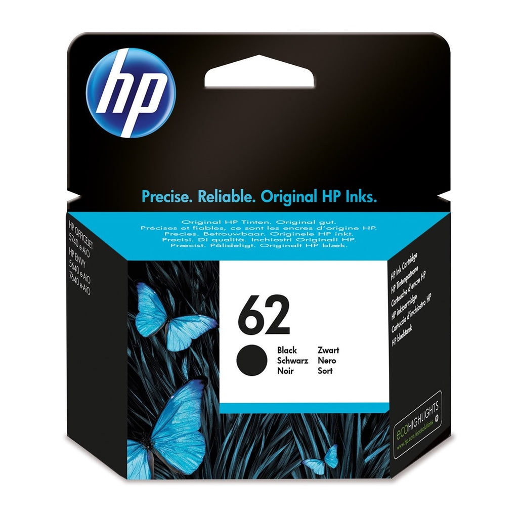 Cartucho de tinta original HP 62 negro