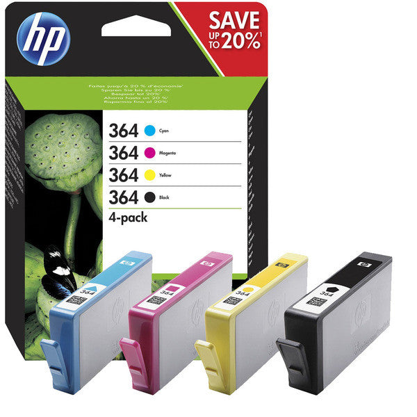 Multipack HP 364 Negro + Cian + Magenta + Amarillo