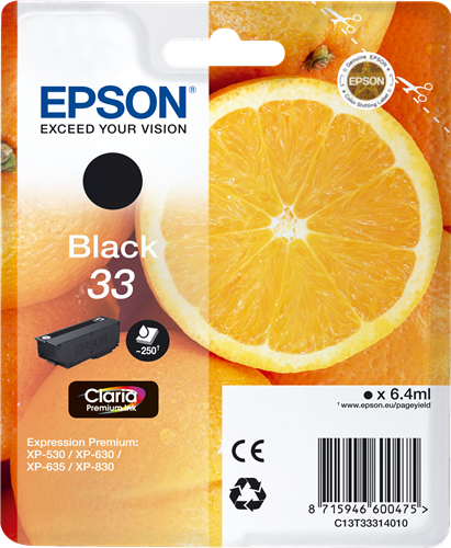 Cartucho original Epson 33 negro