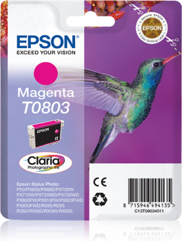 Cartucho EPSON T0803 Magenta