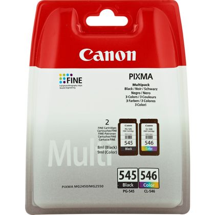 Pack cartuchos Canon 545 Negro y 546 Color