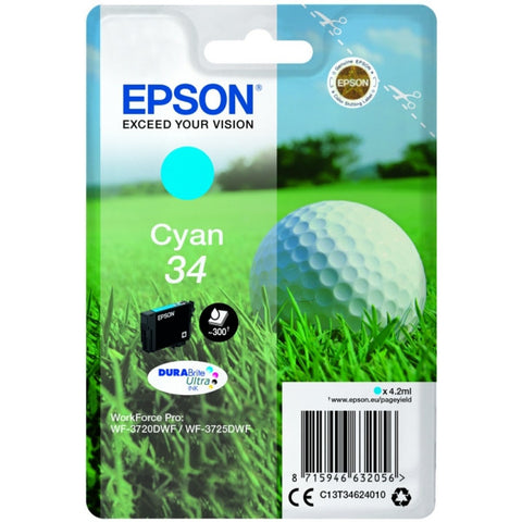 Cartucho original Epson 34 cian